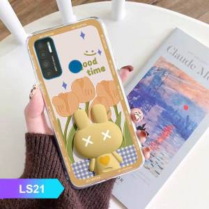 Ốp lưng điện thoại Vsmart Star 5 / Joy 4 / Live 4 hình chú thỏ hiệu ứng 3D nền hoa ốp thời trang đáng yêu dễ thương Phụ Kiện Việt ốp lưng giá rẻ