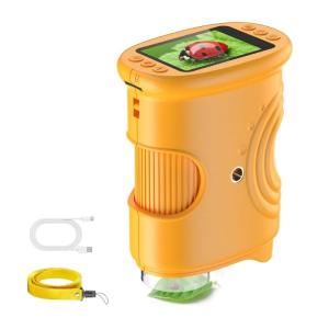 1000X เครื่องมือขั้นสูงสำหรับเด็กขยายหน่วยความจำ32MB 8แสงไฟเข้าใกล้กรอบผสมแบบบางสำหรับโปรเจกต์ในห้องเรียน