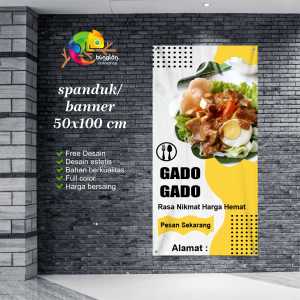 Cetak Spanduk Banner Gado Gado