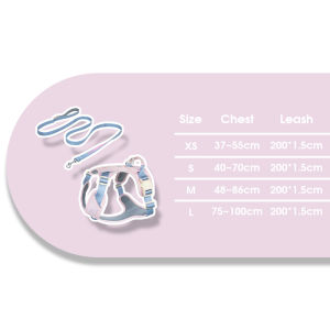 HamshMoc Dog Harness Leash Set H Design Reflective Control Multi Way Walking For 40kg Dogs