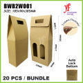 Brown Wine Box Kotak Minuman Packaging Box Kotak Hadiah Gift Boxes Botol Glass Boxes Drink Box Juice Box. 