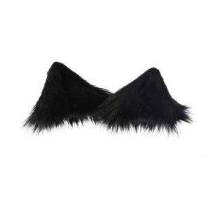 Phụ kiện tóc kẹp tóc tai Sói sang trọng cho đóng vai bữa tiệc và lễ hội gắn chặt vào bất kỳ kiểu tóc nào