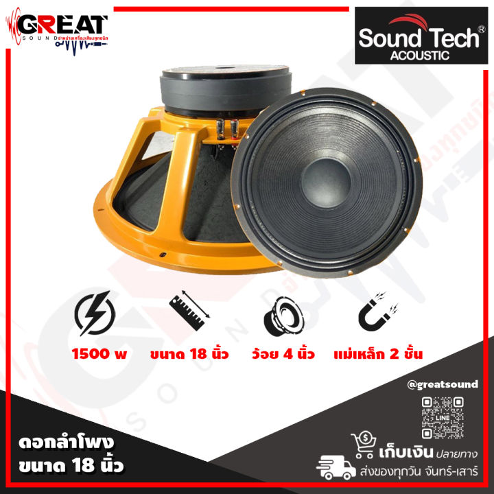 Speaker soundtech 18 sales inch