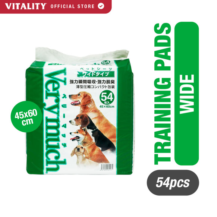 VERYMUCH Wide Dog Training Pads (54 pcs) Super Absorbent Quick Dry  Technology Lazada PH