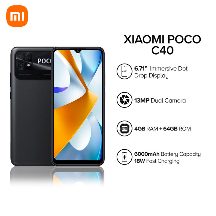 XIAOMI POCO C40 4GB RAM 64GB ROM 6000mAh battery Immersive