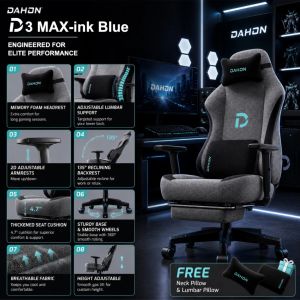 HARBOX Gaming Chair Ergonomic Chair Breathable Mesh Chair Office Chair With Lumbar Support