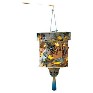 Brisa mid-autumn lantern chinese new year decoration items home 灯笼 Paper Mid-Autumn Festival Lantern Glowing Lightweight Handheld Lantern Portable Chinese Style Hanging LED Lantern Kids