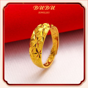 แหวนทองคำแท้ 1 กรัม ลายโปร่งหัวใจ ทองแท้ 96.5% ขายได้  แหวนทอง สีไม่ตก，ไม่ดำ