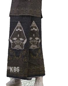 Bawahan Koko Muslim Pria Sarung Katun Dewasa ALL SIZE Motif Geberetak Ireng