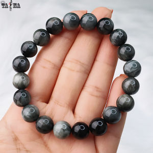 [XẢ KHO GIẢM SÂU] Vòng tay đá thạch anh mắt chim ưng 4A - hợp mệnh Thủy Mộc