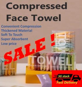 [1box-14pieces] Disposable Compressed Towel⚡ Disposable Face Towel For Travelling ⚡Super absorbent ⚡24*30cm