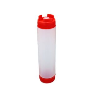 LINSBAYWU 16/20/24oz Double Head Sauce Bottles Large-capacity Refillable Sauce Squeeze Bottle Kitchen Utensils Plastic Olive Oil Dispensers Ketchup