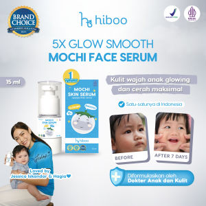 Hiboo Mochi Face Serum with Japanese White Tomato 2 in 1 Face Cream Bayi & Lotion Bayi 15 ml - Skincare Bayi Whitening Glowing C00