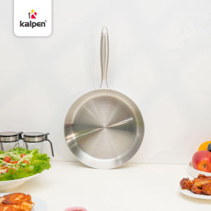 Chảo Inox 304 đúc liền khối 3 lớp Kalpen Luxus size 26cm bảo hành 5 năm