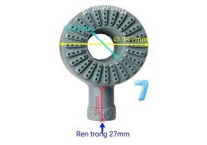 Họng bếp gas công nghiệp / Ống điếu bếp gas âu