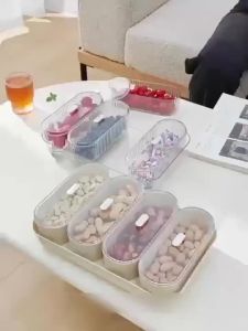 5 in 1Fruits Container Trayi Nordic Dust-Proof Dried Food Snack Organizer Food Storage