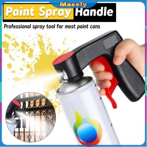 Masely Universal Reusable Plastic Portable Spray Paint Handle for Car/Wheel/Wall DIY Painting Assistance