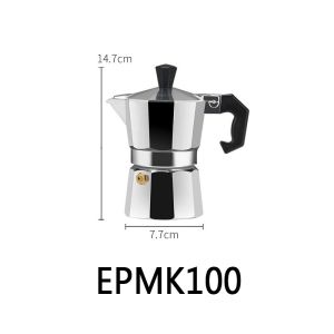 Phlinice กาชงกาแฟ อลูมิเนียม ขนาด 100 มล. 150 มล. 300 มล. ถ้วยอิตาลี มอคค่าพอท กาต้มกาแฟสดแบบพกพา เครื่องทำกาแ