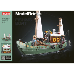 Mainan Balok Susun Sluban Model Fishing Boat M38-B1119