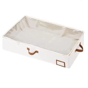 Underbed Storage Bin for Organizing Clothes Shoes Foldable Storage Box with Easy Access Zippered Cover Clothes Organizer