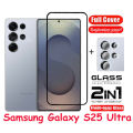 ฟิล์มกันรอยแบบเต็ม Samsung ใสป้องกันหน้าจอ2025พิเศษสำหรับ Samsung Galaxy S25Ultra S25 25 S SamsungS25Ultra S 25 Plus + Ultra Slim 5G เลนส์กล้องถ่ายรูปกระจกเทมเปอร์. 