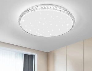 Modern LED Ceiling Light Living Room Light Bedroom Light Three Color Dimming Acrylic Lampshade Starry Sky Series Ceiling Lamp