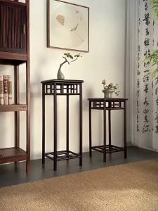 Flower Plant Stand Shelf Flowerpot Stand Flower Rack Outdoor Bonsai Decoration Storage Rack Square Retro Plant Stand Shelf Garden Flower Pot Rack