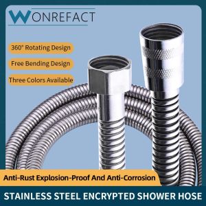 Stainless Steel Bathroom Shower Hose 1.5M/2M Multi-Function Indoor and Outdoor Pipe Joint Bathroom Accessories