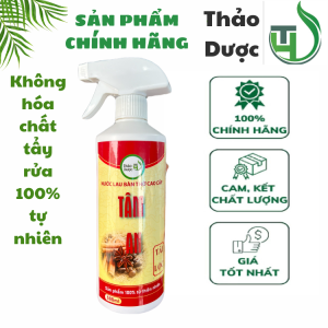 Nước lau ban thờ cao cấp Tâm An - nước bao sái lau đồ thờ cúng lau đồ phong thủy tẩy uế trừ tà chai 500ml