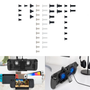 44pcs Gamepad phụ kiện trọn Bộ máy chủ Bộ ốc vít thay thế Kit linh kiện sửa chữa vít kim loại thay thế cho NS OLED Bảng điều khiển trò chơi