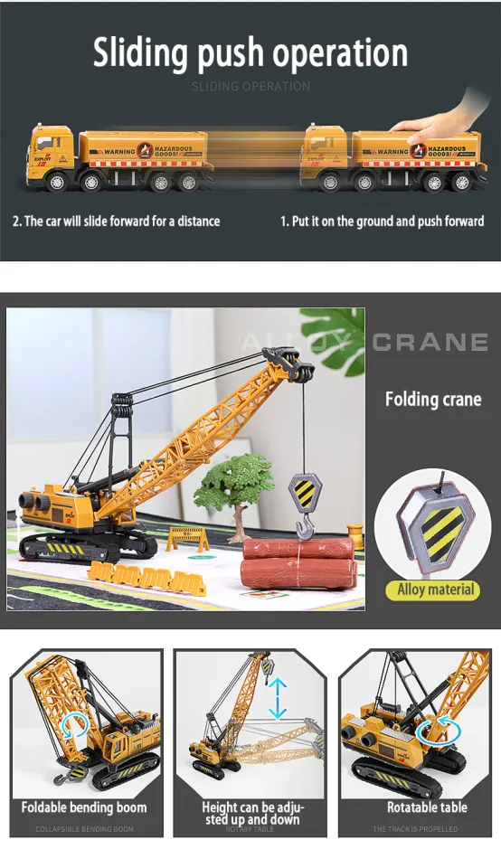 Crawler Crane Toy Simulation Project Car Model Children's Toy