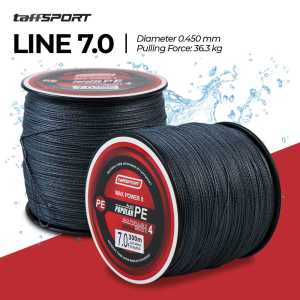 Tali Pancing Taffsport X4 Super Kuat 300M Anti Keriting dengan 4 Strands PE Braided