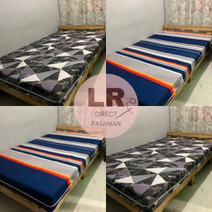 3 SIDES ZIPPER FOAM COVER - 100% PURE CANADIAN COTTON (RANDOM DESIGN/COLOR)