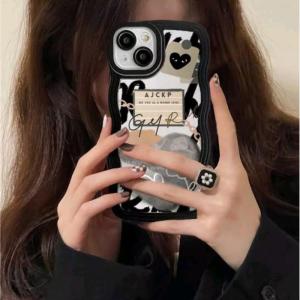 MOR Case Oppo A17 A17K A55 4G A57 4G A77 4G A77S Casing Black Couple Premium