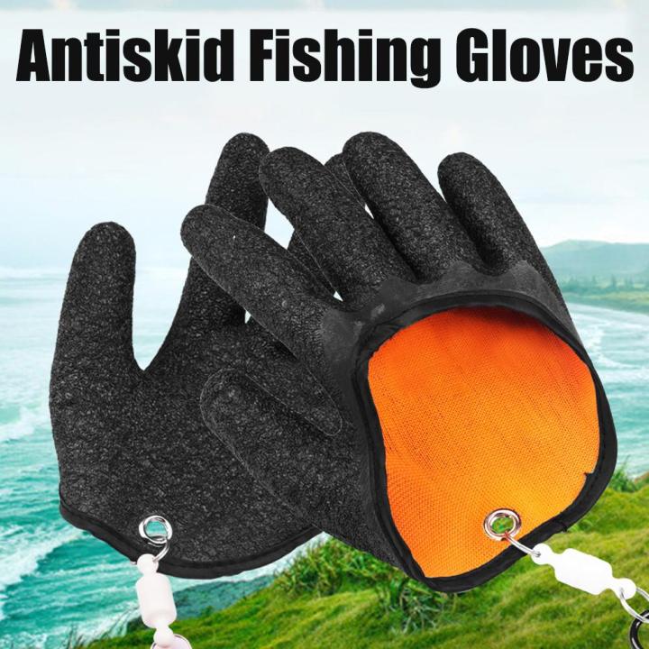 Fishing Gloves Magnetic Anti-slip Fisherman Catching Fish Hunting Gloves