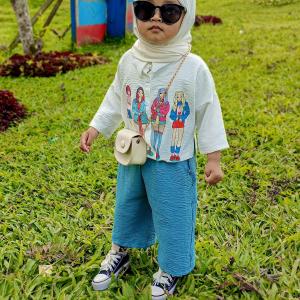 MARZIA CROP Set Kids / Setelan Anak Usia 1-7 Tahun / Setelan Anak Perempuan