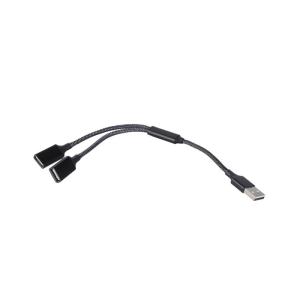 Bộ chia USB 2 cổng Nam đến đôi nữ Bộ chuyển đổi cho laptop Bàn phím với truyền dữ liệu và Dây sạc nhanh