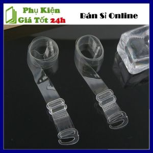 Dây Áo Ngực Trong Suốt Siêu Dai Co Giãn Tốt - Dây Áo Con /  Dây Áo Lót Silicon Móc Gài Có Thế Điều Chỉnh 1 Cặp (2 cái)