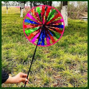 ruyifang 1 Piece Cartoon Pinwheels Double Layer Glitter Sunflower Windmills Kids Outdoor Toys Children Playthings Lasting