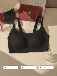 Seamless Push Up Bra Wireless Anti-Sagging Bra Large Breasts Show Small Large Size Lingerie