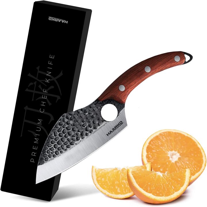 SG Stock) Japan Haarko Premium Chef Knife + Leather Sheath Holder