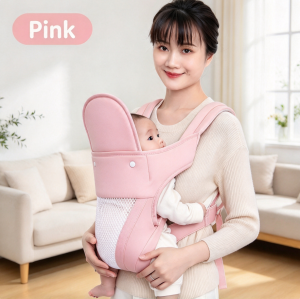 Beg Galas Bayi Ergonomik Rekaan Bebas Tangan Pelbagai Cara Dibawa Jaring Sejuk Mencegah Peluh Pemegang Bayi Boleh Laras Tahan Lama Sesuai untuk Perjalanan Luar Keluarga