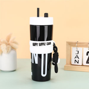 ❀ 【การจัดส่ง 2-3 วัน】ขวดน้ำเก็บความเย็นความจุขนาดใหญ่ 710 มล. กระติกน้ำสูญญากาศสแตนเลสน่ารัก ป้องกันการรั่วไหล แก้วใส่เครื่องดื่มเย็น