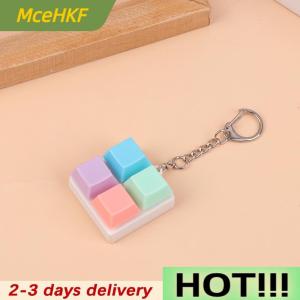 MceHKF Finger Keyboard Fidget Toys DIY Sensory Fidget Keyring Mechanical Keyboard Toys For Kids Adults