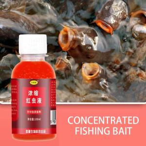 Mồi Câu Cá Nước Ngọt Trùn Đỏ Nguyên Chất 100ml – Nước Cốt Dụ Cá Siêu Nhạy Gom Cá Mạnh