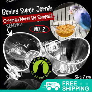 SEMPATI Cepuk Burung Cepuk Perahu No 2 Sempati Cepuk Anti Tumpah Wadah Tempat Pakan Makanan Minum Burung Murai Kacer Lovebird Cucak Ciblek Kenari Pleci
