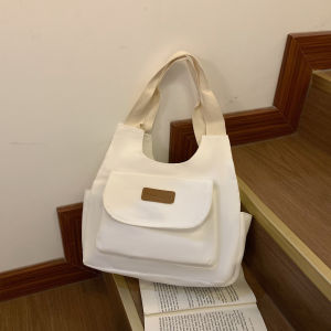 Aldawaar Fashion Travel Dinner OfficeTote Women Canvas Casual Bucket Shoulder Bag Women Handbag Beg Tangan Wanita 6Y3