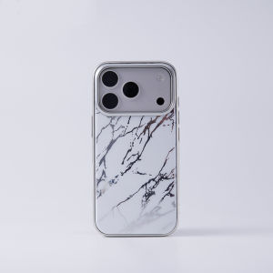 Magne for MagSafe Phone Case For iPhone 17pro max 17 Pro 16 Wireless Charging Glossy Marble Pattern Shockproof Armor Cover