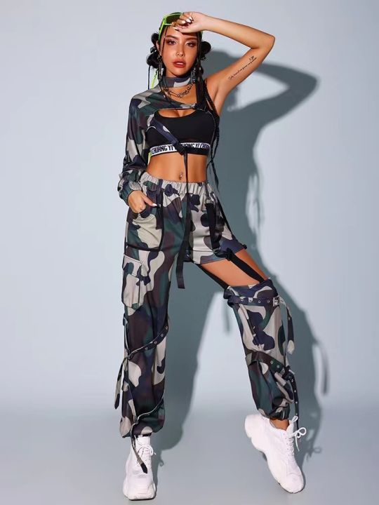 2023 New Hip Hop Clothes Women Dancer Outfit Stage Performance Costume  Streetwear Rave Wear Jazz Dancewear Festival Clothing