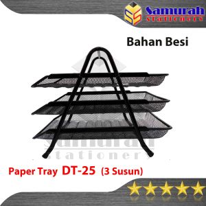 Document Tray Besi 3 Tingkat DT 25 Joyko / Rak Dokument Kertas File 3 Susun DT-25 Kantor